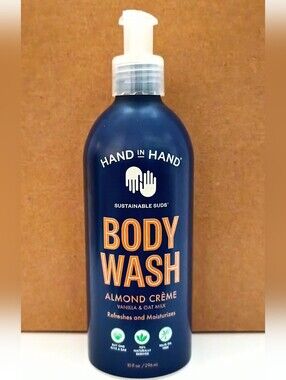 NEW Hand in Hand Almond Crème Body Wash 10 oz Vanilla & Oat Milk Vegan